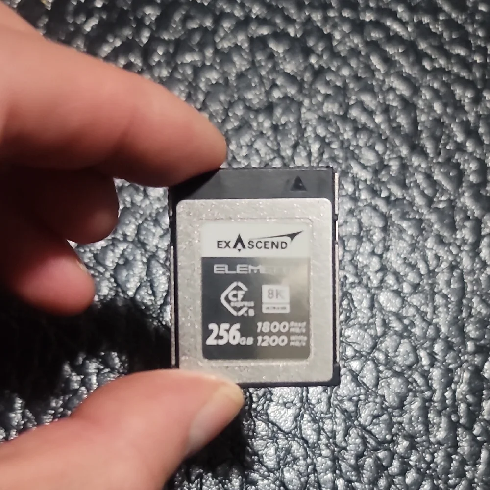 Exascend 256GB Compactflash TYPE B Camera 8K Memory Card